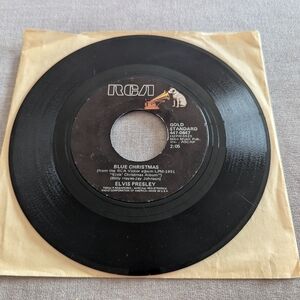 Elvis Presley Blue Christmas 45 Vinyl Record